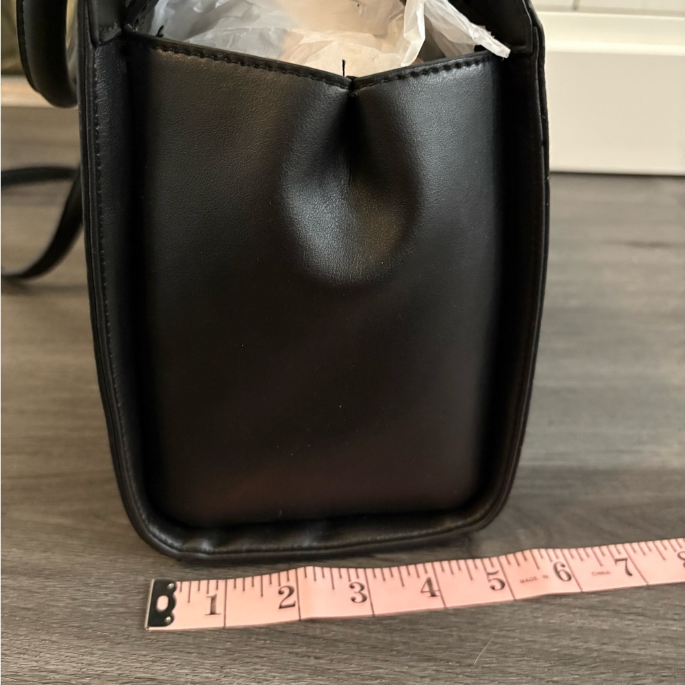 NWT Nine West Maribel Jet Black Satchel - Picture 13 of 14